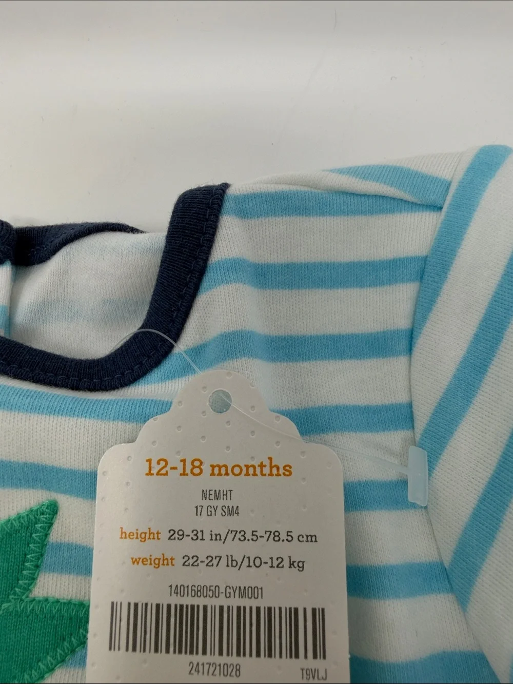 Gymboree pineapple cool Striped Baby Romper NWT size 12-18m